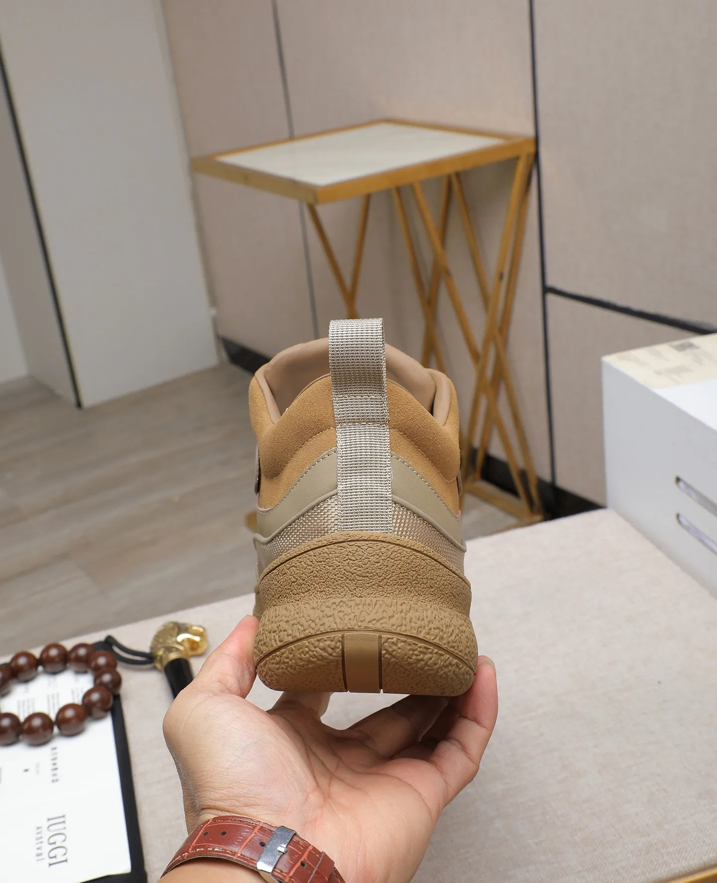 Men's shoes 💰660 IUGGI new retro presbyopia men's shoes, casual and versatile, full of high-end sense, fashionable, luxury and personalized style, joint style, retro presbyopia factor, full of handsome style, first layer suede cowhide, lining wool, rubber outsole, light and non-slip size: 39-44